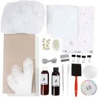 Creativ Company Bastelset Weihnachten Cyanotypie Dekorationen Blau