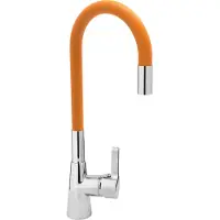 TRIZERATOP Küchenarmatur Flexible, orange, Wasserhahn, Spültischarmatur, Mischbatterie
