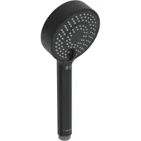 Hansa Basicjet Handbrause, 3-strahlig schwarz matt