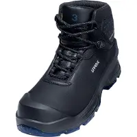 Uvex 3 MACSOLE, Unisex, Erwachsener, Sicherheitsstiefel, Schwarz, Blau, CI, EN, ESD, FO, HI, HRO, Speed-Schnürsenkel
