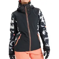 Roxy Damen Ski- Snowboardjacke FREE JET JK, Größe:XS, Farben:true black big flower
