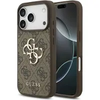 GUESS Apple iPhone 17 Pro Max Hülle - Kunststoff - - Backcover/Hard Case - Braun