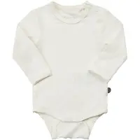 Minymo Body l/ä - Bambus - Weiß - - 1 Jahr (80) - Body L/Ä