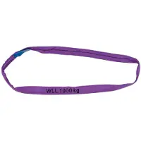 Petex Rundschlinge 47201124, Umfang 3 m, 1,5m Länge, EN 1492-2, violett, Traglast 1 Tonne