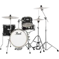 Pearl Midtown 4pc Compact Set mit Hardware und Taschen Matte Black