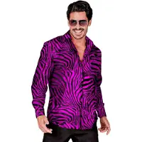 Widmann PINKES ANIMAL PRINT PARTY FASHION HEMD (Hemd), L/XL