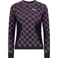 Mons Royale Womens Ascender Merino Base Layer Long Sleeve mauve / black (914) M