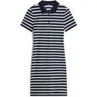 Tommy Hilfiger 1985 Slim Pique Kurzes Kurzarmkleid