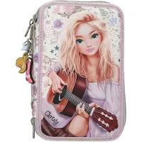 TOPModel COWGIRL, Hartschalenetui für Stifte, Zink, Polyester, Papier, Gummi, Mehrfarbig, Abbildung, Drinnen/Draußen, Mädchen