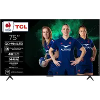 TCL C6K 75C6K, 190,5 cm (75"), 3840 x 2160 Pixel, QD-Mini LED, Smart-TV, WLAN, Metallisch
