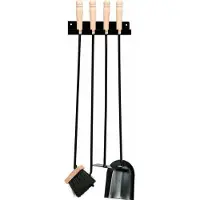 TRIZERATOP Kaminwerkzeug-Set, 4-teilig, zum Aufhängen