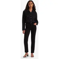 Levi's 712 Slim Jeans Black Größe: W24L30 | Slim Jeans Outlet | Damen | Schwarz