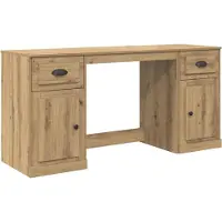 vidaXL Schreibtisch mit Schrank Artisan-Eiche Holzwerkstoff