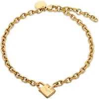 Liebeskind berlin Armband "Schmuck Geschenk Edelstahl Armkette The Love Bond", gold (gelbgoldfarben), Armbänder, Damen, 21cm, Edelstahl, Armband