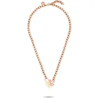 Liebeskind berlin Kette mit Anhänger "Schmuck Geschenk Edelstahl Halskette The Love Bond", rosa (roségoldfarben), Halsketten, Damen, Edelstahl, L: 45 B: 5mm, Kette mit Anhänger, B:5mm