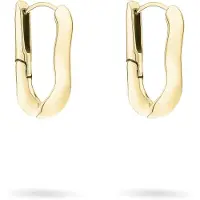Liebeskind berlin Paar Creolen "Schmuck Geschenk Edelstahl Ohrringe The Melting Organic", gold (gelbgoldfarben), Ohrringe, Damen, Edelstahl, Paar Creolen