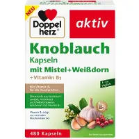 Queisser Pharma GmbH & Co. KG Knobl.Kap.m.Mistel+Weißdorn+Vitamin B1 480 St Kapseln