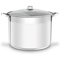 Tadar Gastronomie-Topf Edelstahl 25L Induktion Robust