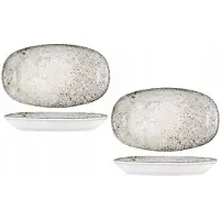 Wilmax Servierplatte 30,5x18 cm Mehrfarbig Porzellan, 2er Set