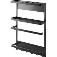 Yamazaki Magnetisches Küchenregal Tower Black