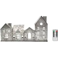 Markslöjd Wells Decoration Tischleuchte Antique Zink - , Metallisch, für Wohnzimmer, Metall
