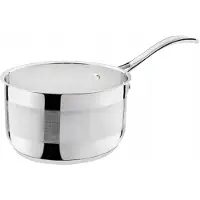 Galicja Stahl-Kochtopf mit Griff 1,2 l 14 cm PRIMO dicker Boden Induktion
