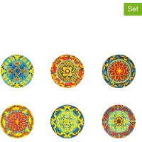 Excelsa Set Von 6 Aperitif Gerichte Trinacria Porzellan 15 Cm Bunt