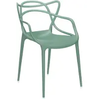 Kartell Stuhl Masters grün, Designer Philippe Starck, 57x84x47 cm
