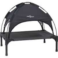 vidaXL Hundebett Schwarz 62 x 48 x 61 cm Stahl
