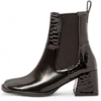 Art für Damen. 117071128003_0MU Lederstiefeletten 1707 Verona schwarz (41), 5 bis 8 cm, Keine, Lässig