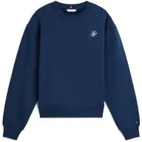 Tommy Hilfiger "TH SCRIPT REG TERRY SWTSHRT", Baumwollmischung, Stretch, regular fit