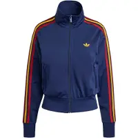 Adidas Trainingsjacke ORIGINALS "FIREBIRD CLASSIC", Damen, Gr. S, blau (dunkelblau, team power rot 2, crew gelb), Obermaterial: 100% Polyester, Jacken Trainingsjacke, FIREBIRD, reguläre Passform