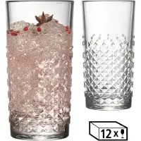 Libbey Gläser-Set "Beverage Glas -OCULAR-, 473 ml, Ø 8 cm, H: 15,5 cm, 12er Set" hochwertig verarbeitet, im modernen Design