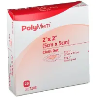 Mediset Clinical Products GmbH Polymem Wund Pad m.selbstkleb.Fix.Vlies 5x5 cm 20 St Kompressen