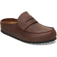Birkenstock Naples Wrapped Natural Leather Oiled Holzschuhe