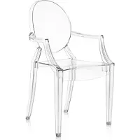 Kartell Armlehnstuhl Louis Ghost transparent, Designer Philippe Starck, 56.5x95x58.5 cm