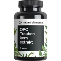 Natural Elements OPC Traubenkernextrakt – 240 Kapseln für 8 Monate aus europäischen Weintrauben 142 g