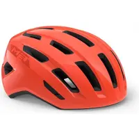 Met Miles Fahrradhelm für die Straße, in der Farbe coral, mit einem Kopfumfang von 52 bis 58 cm
