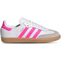 Adidas Samba OG J In Weiß Rosa Für Jugend - 4.5 UK - 37 1/3 EU - 5 US / Weiß Rosa