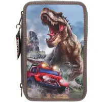 Dino World - Triple Pencil Case NEW WORLD (0013693)