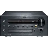 Magnat MC 200, schwarz - kompakter Stereo-Netzwerk-Receiver mit hochwertiger Aluminium-Front und zahlreichen Streaming-Funktionen