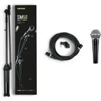 Shure SM58 Dynamisches Gesangsmikrofon mit Premium-Stativ und Kabel