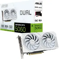 Asus Dual -RTX5060-O8G, GeForce RTX 5060, 8 GB, GDDR7, 128 Bit, 7680 x 4320 Pixel, PCI Express 5.0