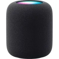 Apple HomePod, Siri, Zylinder, Schwarz, Stoff, Home app and HomeKit, Intercom transcriptions, Siri, Touch Accommodations, VoiceOver, Multi