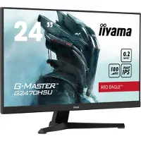 Iiyama G-MASTER G2470HSU-B6, 60,5 cm (23.8"), 1920 x 1080 Pixel, Full HD, LCD, 0,2 ms, Schwarz
