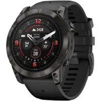 Garmin EPIX PRO (GEN 2) - SAPPHIRE EDITION 42MM Schwarz/Carbongrau Titan DLC mit QuickFit-Silikon-Armband 20 mm