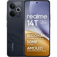 Realme 14T, 16,9 cm (6.67"), 8 GB, 256 GB, 50 MP, Android 15, Schwarz