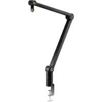 G 955-000076, Boom Mikrofonständer, Schreibtisch-Montagebasis, Schwarz, Aluminium, 3/8 5/8", 810 mm