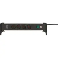 Brennenstuhl 1391040420, 1,8 m, Drinnen, Abgewinkelt, IP20, Aluminium, Schwarz, Silber