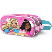 KARACTERMANIA Barbie Rainbow 3D Doppelfedermäppchen, Rosa